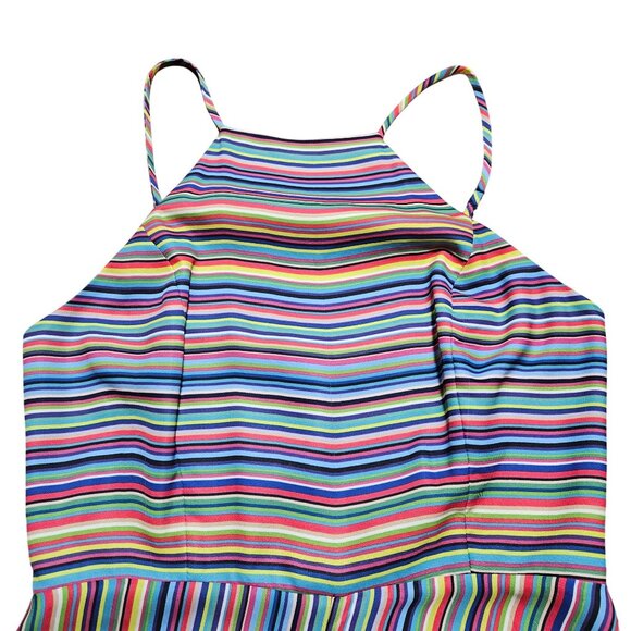 Amanda Uprichard Aviva Jumpsuit Stripe Dopamine Dressing Y2K Indie Vanguard Retr - Picture 13 of 14